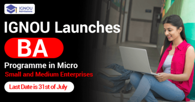 IGNOU Launches BA Programme in Micro small and medium Enterprises